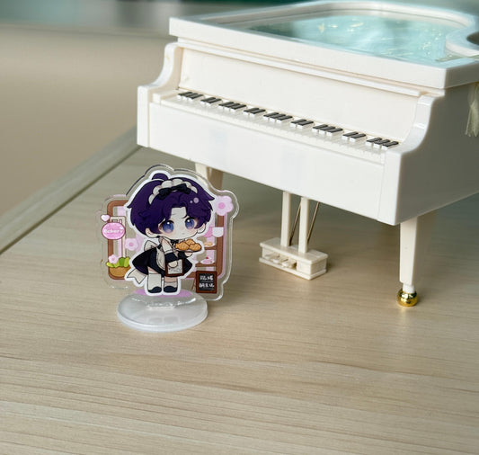 [Love and Deepspace] Maid Outfit Cosplay Chibi Acrylic Standee - Xavier/Zayne/Rafayel/Sylus/Caleb