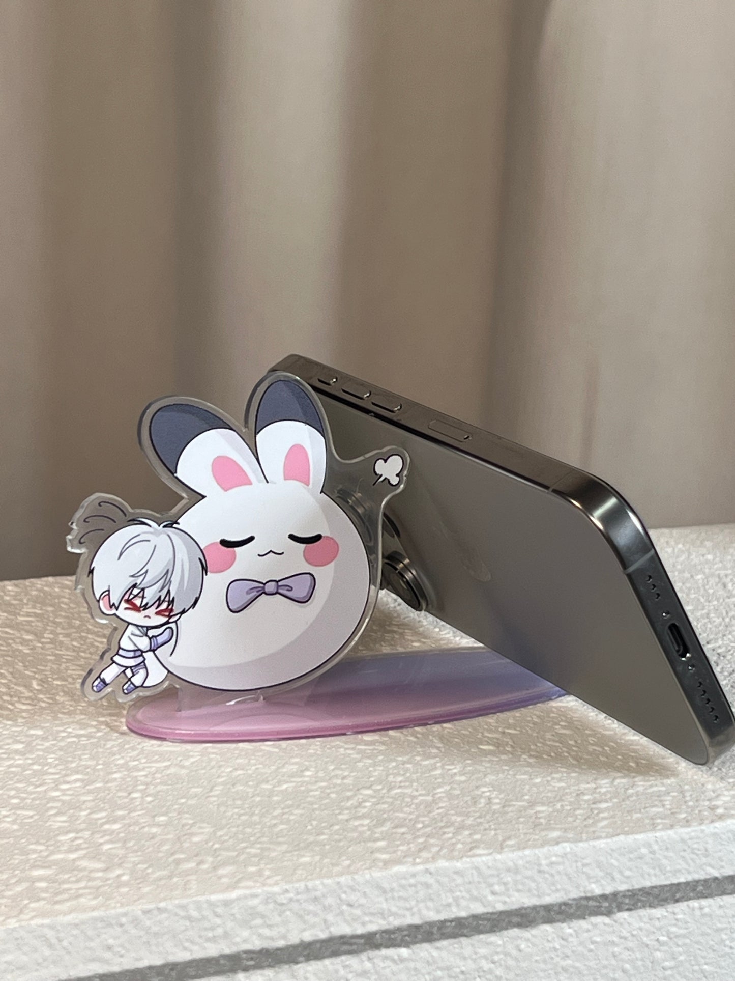 *[Love and Deepspace] Claw Machine Plushie Acrylic Phone Stand - Xavier/Zayne/Rafayel/Sylus 