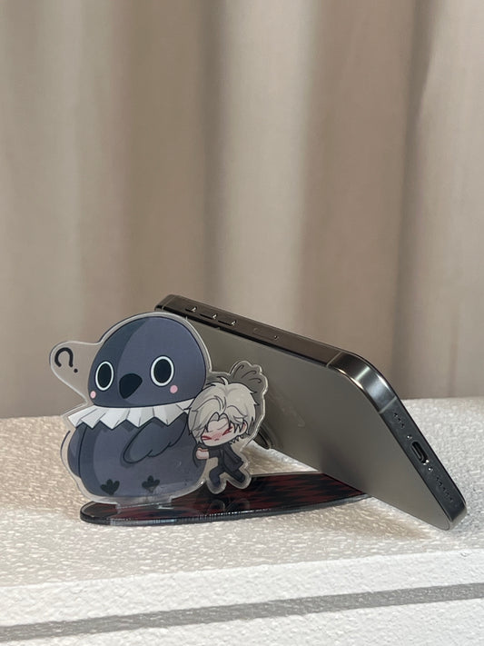 *[Love and Deepspace] Claw Machine Plushie Acrylic Phone Stand - Xavier/Zayne/Rafayel/Sylus 