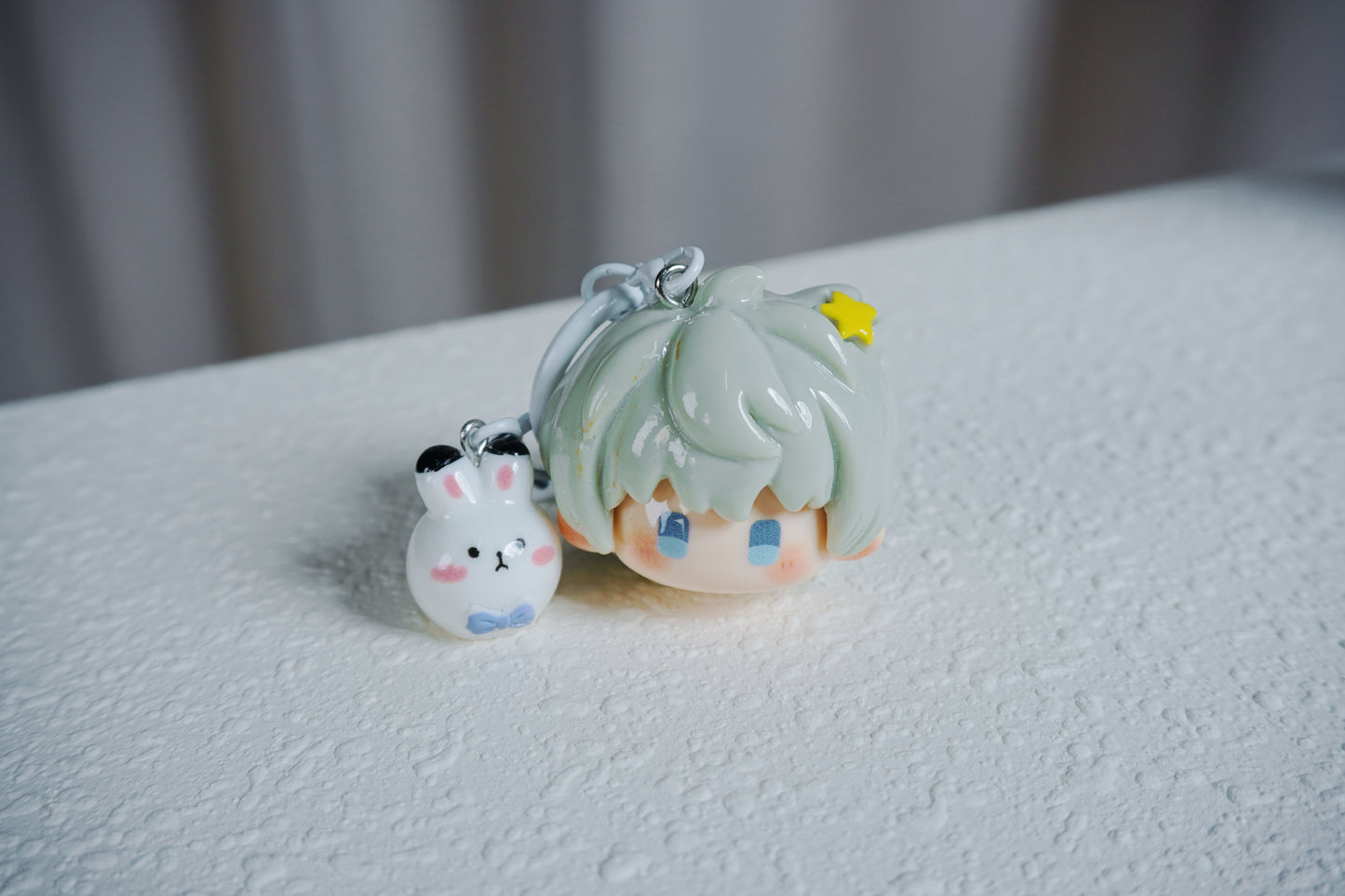 *[Love and Deepspace] Cute Keychain Charms Xavier/Zayne/Rafayel/Sylus/Caleb, Chibi Game Merch