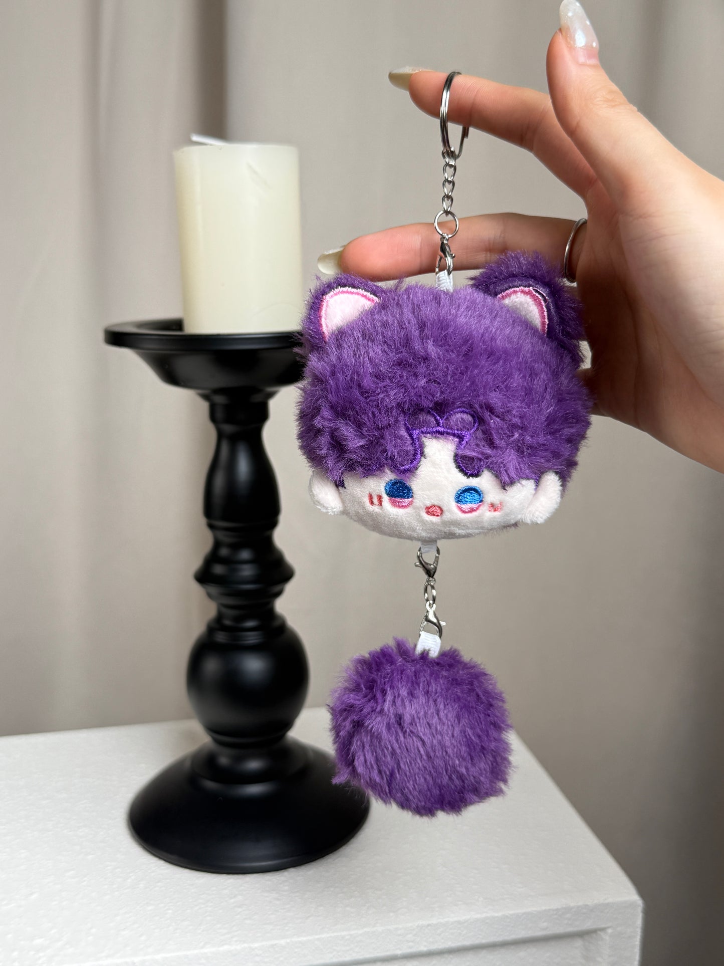 [Love and Deepspace] Plush Chibi Cat Xavier/Zayne/Rafayel/Sylus Keychain Doll, Bag Charm